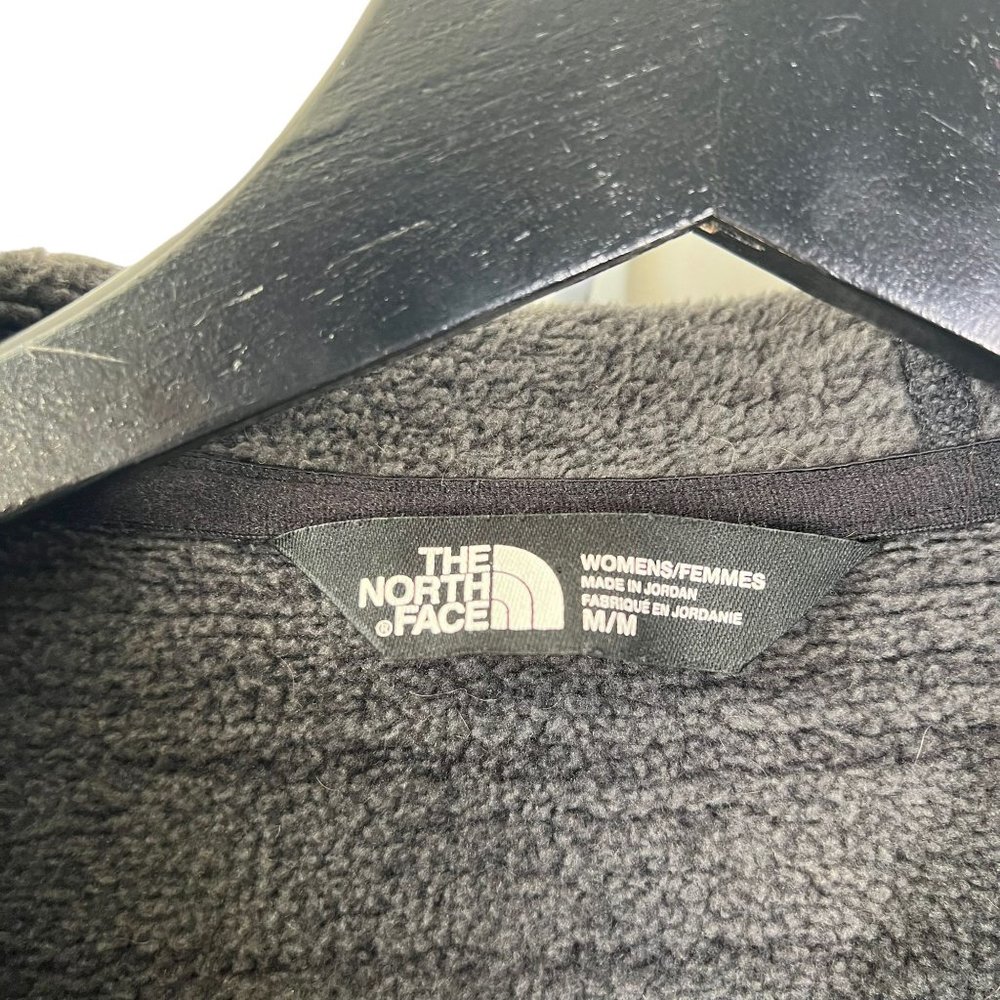 The North Face Black Grey Marled Zip Up Hooded Jacket Medium - Picture 4 of 8